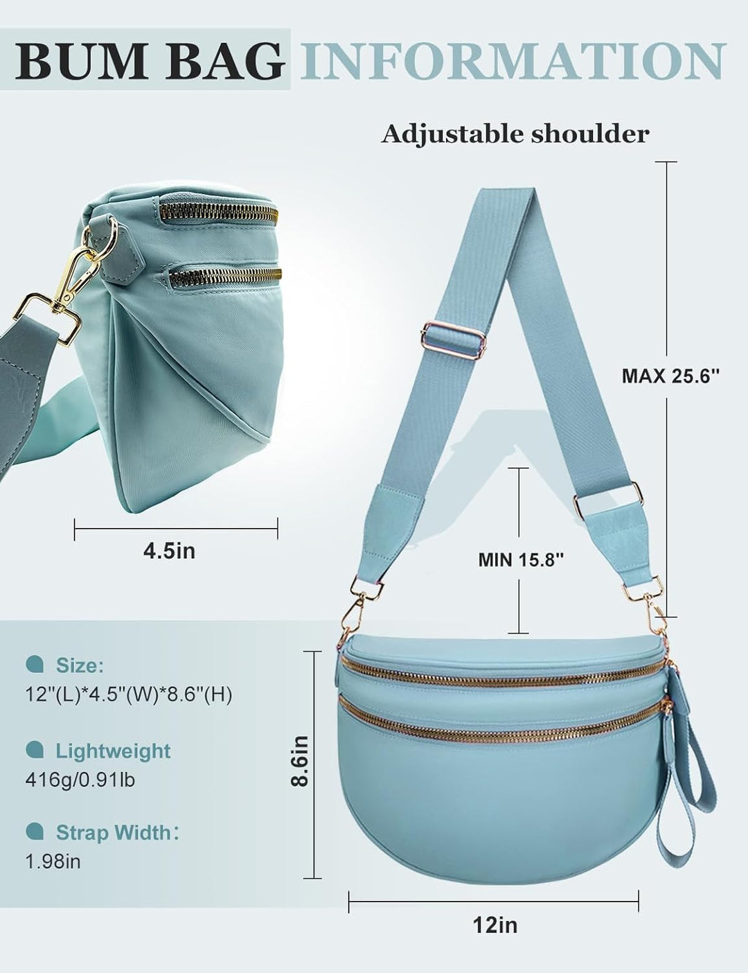 SoftMove Lightweight Nylon Crossbody Sling