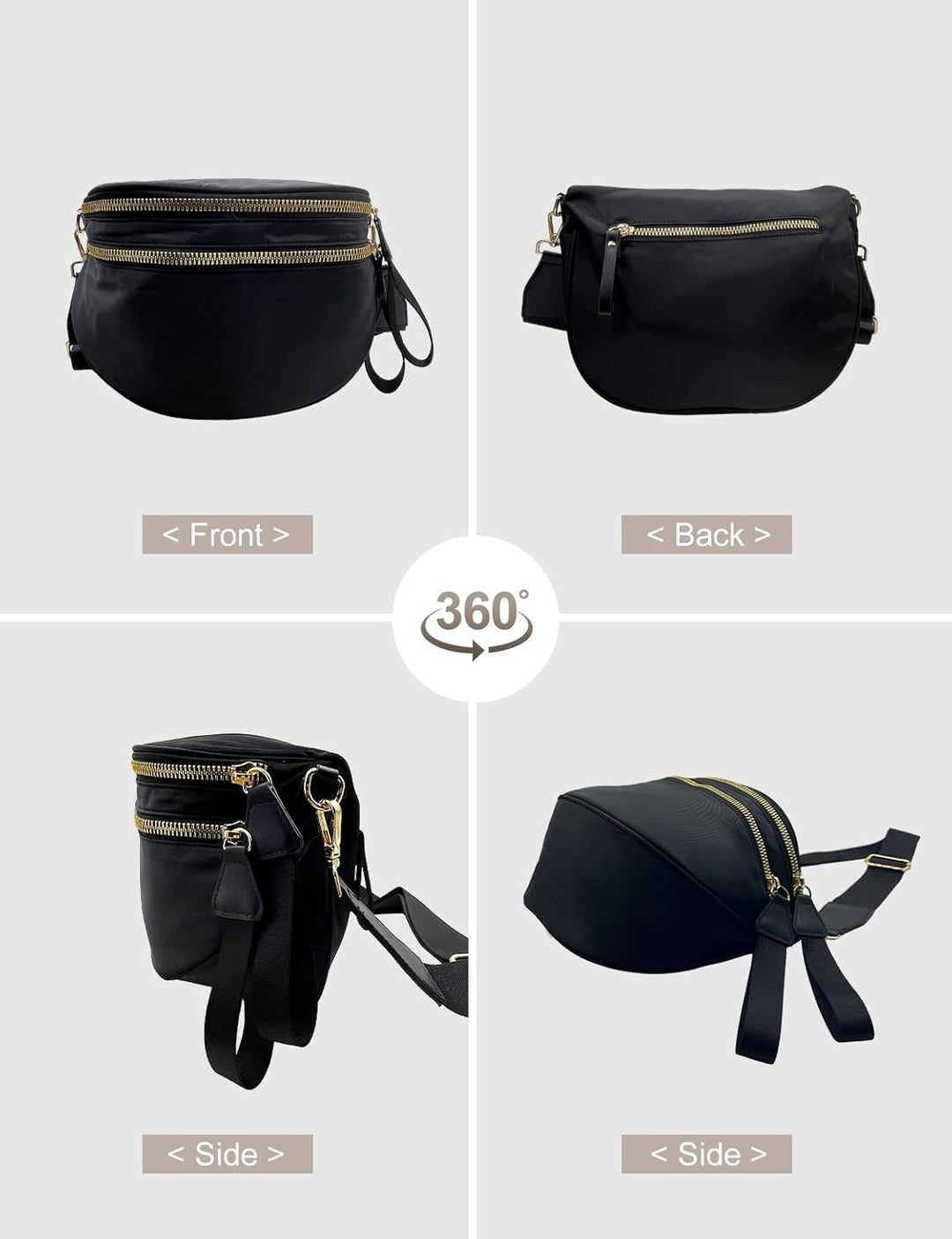SoftMove Lightweight Nylon Crossbody Sling
