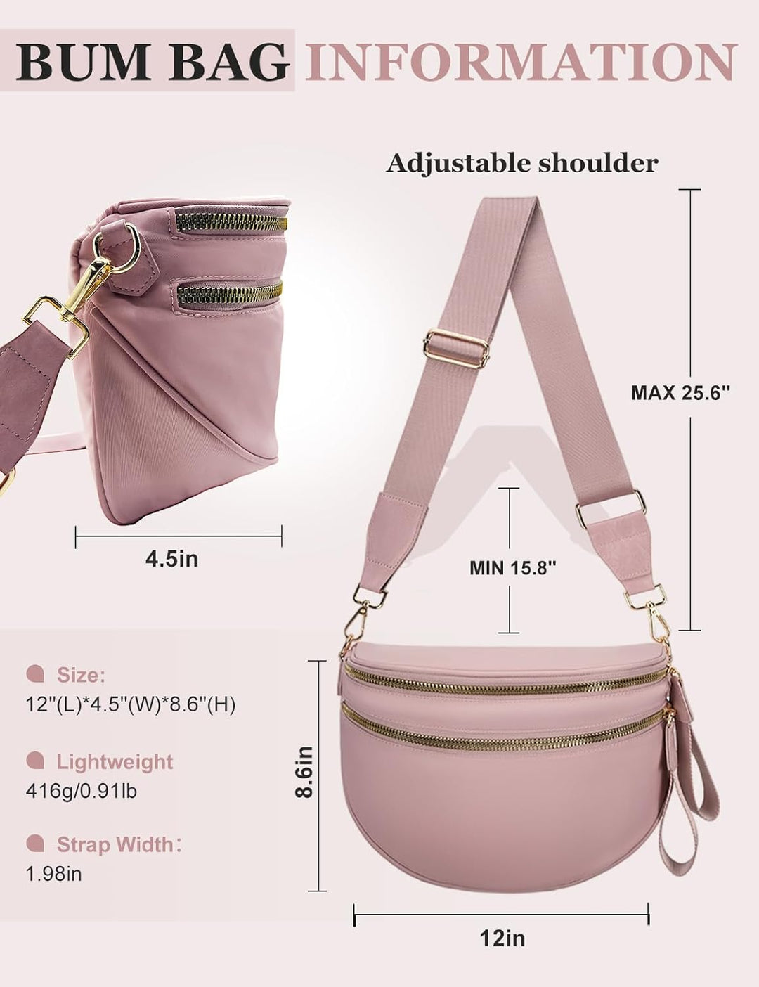 SoftMove Lightweight Nylon Crossbody Sling