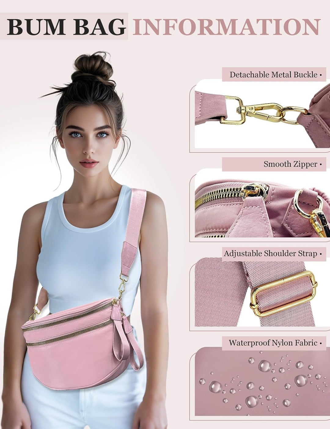 SoftMove Lightweight Nylon Crossbody Sling