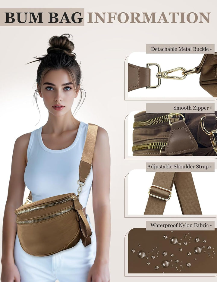 SoftMove Lightweight Nylon Crossbody Sling