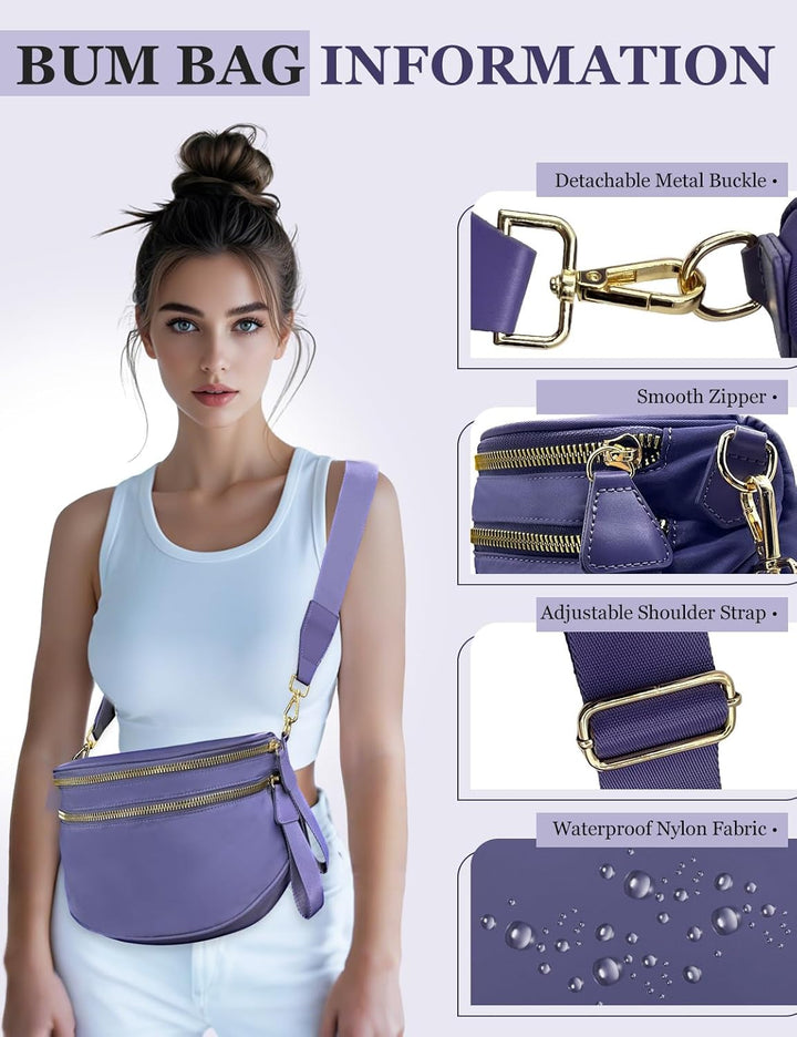 SoftMove Lightweight Nylon Crossbody Sling