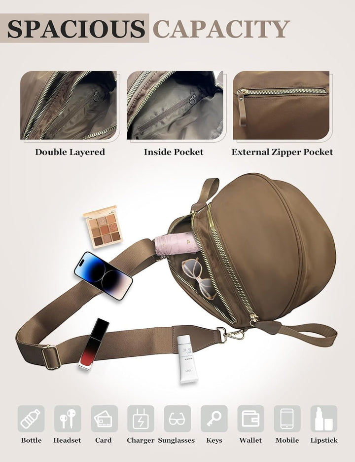 SoftMove Lightweight Nylon Crossbody Sling