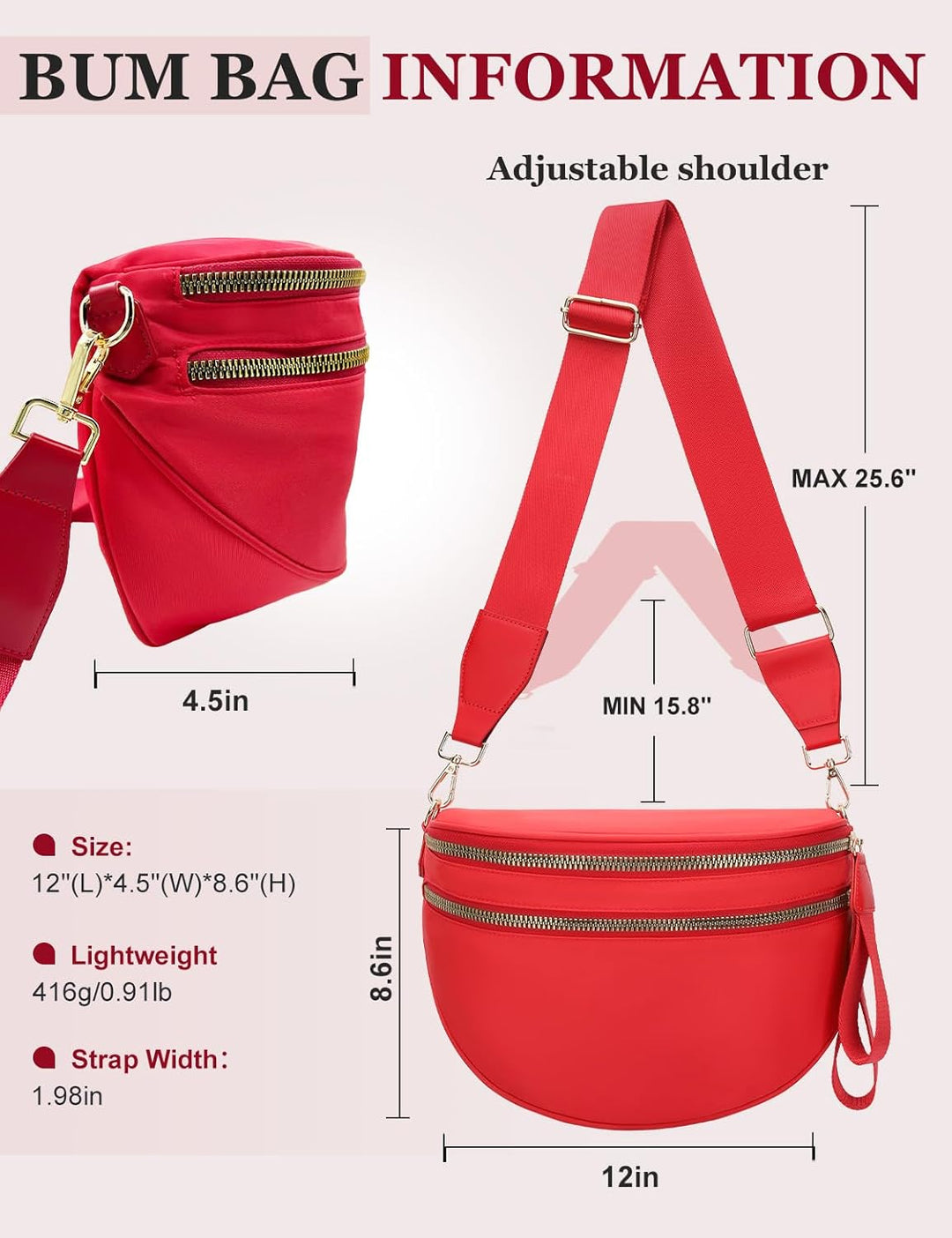 SoftMove Lightweight Nylon Crossbody Sling