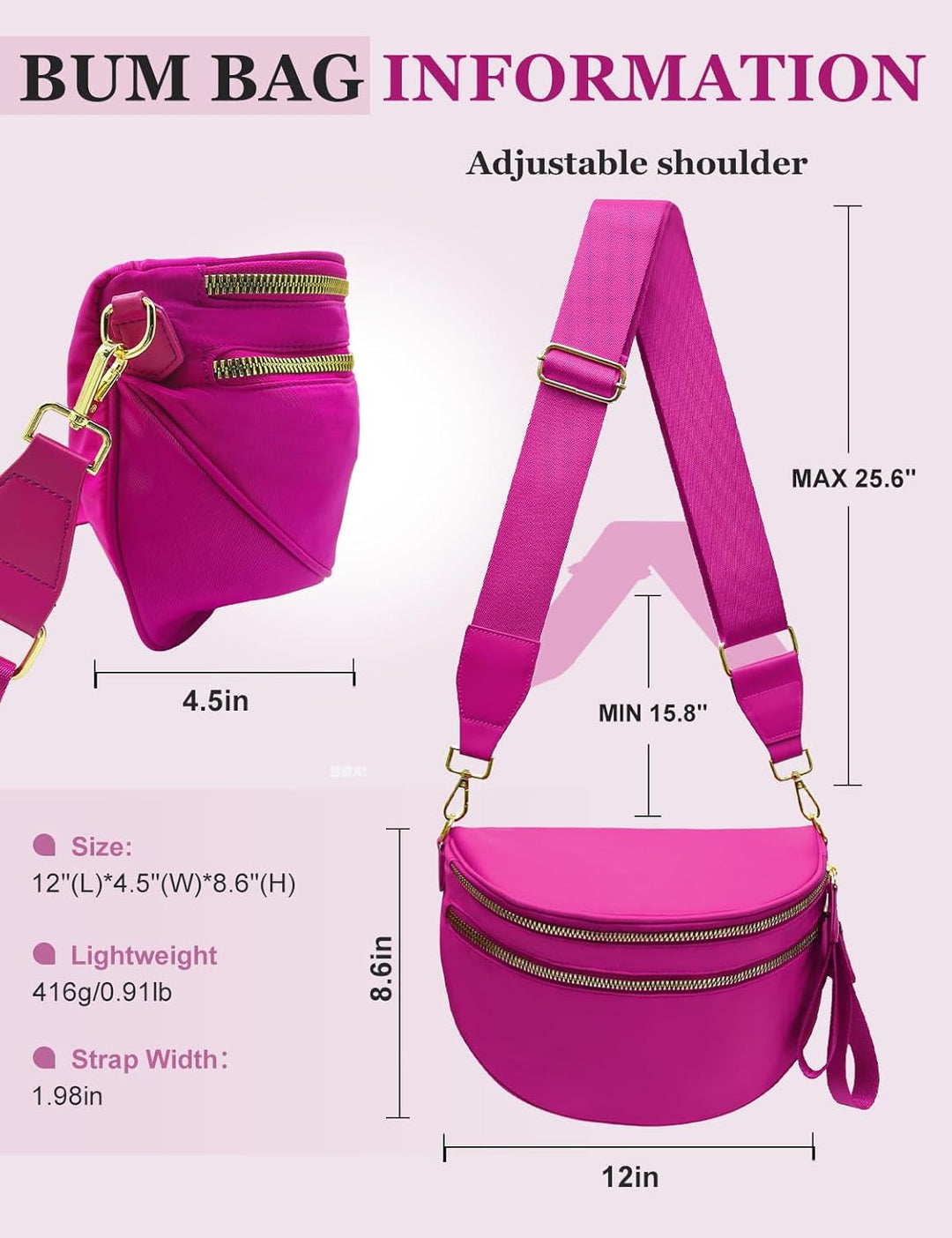 SoftMove Lightweight Nylon Crossbody Sling