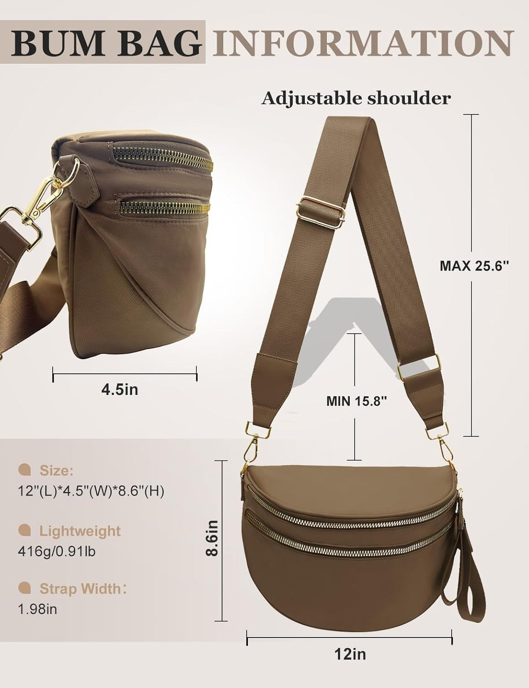 SoftMove Lightweight Nylon Crossbody Sling
