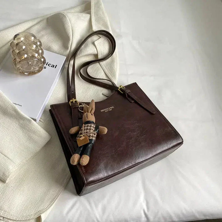 Lena | Vintage Vegan Leather Shoulder Bag