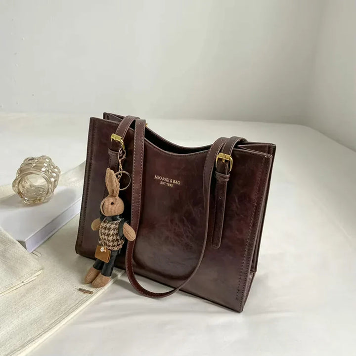 Lena | Vintage Vegan Leather Shoulder Bag