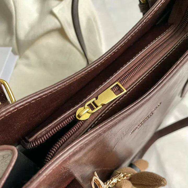Lena | Vintage Vegan Leather Shoulder Bag