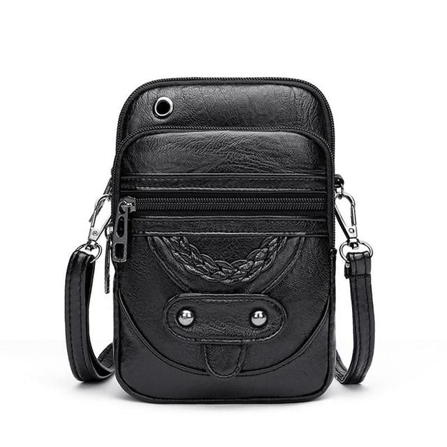 Beatrice™ vintage leather shoulder bag